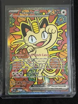 Meowth ex 121/088 SIR Special Illustration Rare Perfect Order Pokemon Card NM - Image 1
