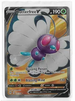 Butterfree V 177/189 Darkness Ablaze Full Art Ultra Rare Pokemon TCG Card NM - Image 1
