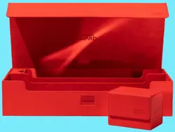 ULTIMATE GUARD SUPERHIVE RED MONOCOLOR XENOSKIN 550+ CASE Card Storage Box - Image 1