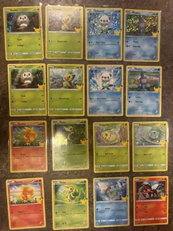 Pokemon McDonald’s 25th Anniversary Promo Holo & Base Lot - 16 Cards (6 Holo) - Image 1