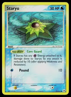 Pokemon Card Hidden Legends Staryu 75/101 Common - Image 1