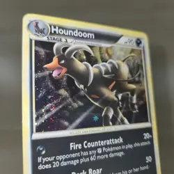SWIRL WHOLE MP Houndoom 10/95 2011 Call of Legends Pokemon Card TCG Holo Rare - Image 1