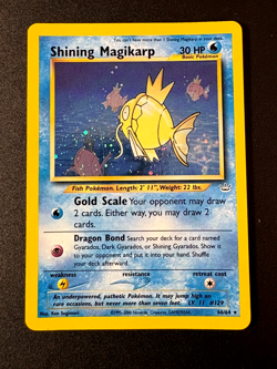 Shining Magikarp Card 66/64 Neo Revelation Pokemon / LP / Secret Rare Holo Card - Image 1