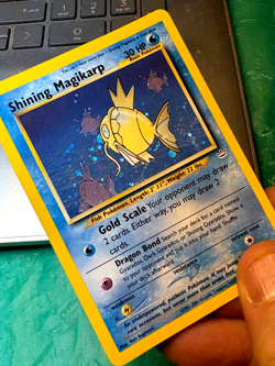 Shining Magikarp Card 66/64 Neo Revelation Pokemon / LP / Secret Rare Holo Card - Image 4