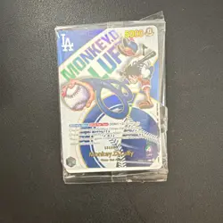 Monkey D. Luffy Leader EB02-010 Holo Sealed One Piece Card Dodgers Promo (DMG) - Image 1