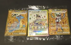 Pokemon Cards Terapagos UPC Promo Set Lapras ex Cinderace ex Terapagos ex Sealed - Image 1