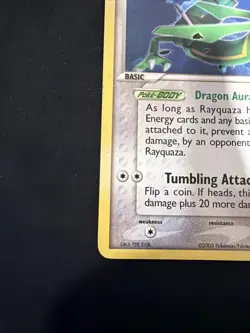 Rayquaza 22/107 Rare Deoxys Non Holo Pokemon Card - Image 5