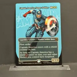 Captain America, Super-Soldier (Borderless) 352 MSH Magic: The Gathering NM - Image 1
