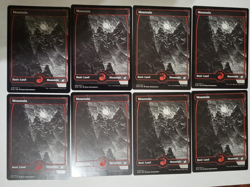 MTG MOUNTAIN FULL ART LAND 274 8X MIDNIGHT HUNT EX-MINT FREE SHIP!!! - Image 1