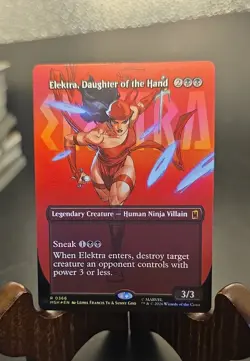 Elektra, Daughter of the Hand (Borderless) (0366) Marvel Super Heroes Foil NM - Image 1