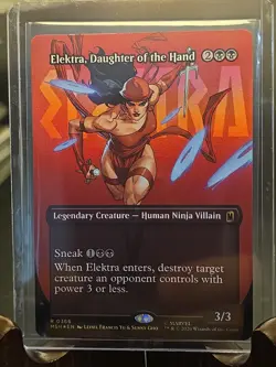 Elektra, Daughter of the Hand (Borderless) (0366) Marvel Super Heroes Foil NM - Image 3
