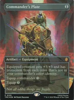 Commander's Plate (Borderless) 135 Holo Commander: Teenage Mutant Ninja Turtles - Image 1