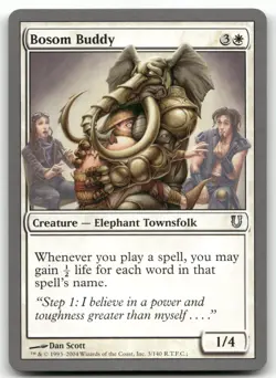 Bosom Buddy #3 (LP) Unhinged UNH Magic MTG - Image 1