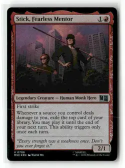 Stick, Fearless Mentor 706 Uncommon Foil MTG MSC NM - Image 2