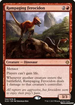 Rampaging Ferocidon Ixalan XLN 154 Rare NM - Image 1