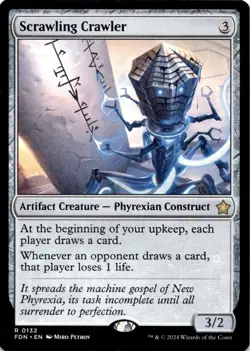 Scrawling Crawler 132 Rare Foundations Magic: The Gathering Near Mint - Image 1