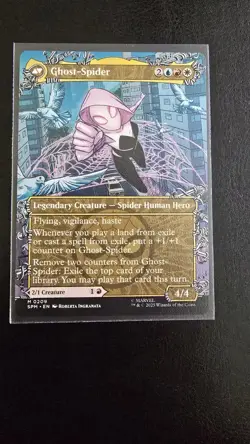 MTG Marvel Gwen Stacy Ghost-Spider Legendary Creature Transform M 0209 EN - Image 2