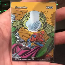 Traumatize 0015 Borderless MTG Spider-Man Non-Foil NM/M - Image 1