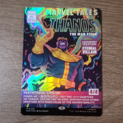 MTG Marvel Tales Thanos the Mad Titan M0400 Foil Mythic Alternate Art - Image 1