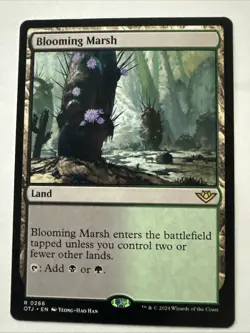 MTG Blooming Marsh 0266 OTJ Outlaws of Thunder Junction Regular Rare - NM - Image 1
