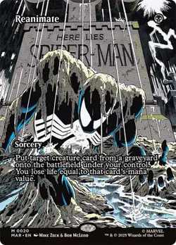 Reanimate Borderless Marvel's Spider-Man NM MTG - Image 1