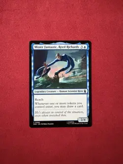 Mister Fantastic, Reed Richards Marvel Super Heroes MSH MTG Magic Gathering #66 - Image 1