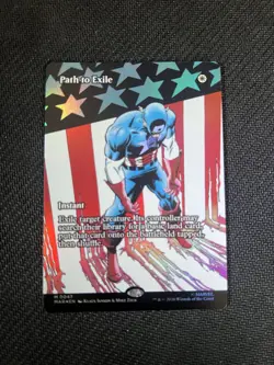Path to Exile Captain America Marvel Universe Foil Magic The Gathering - Image 1