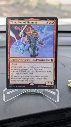 Thor, God of Thunder - MTG Marvel Super Heroes 156 Foil - Image 1