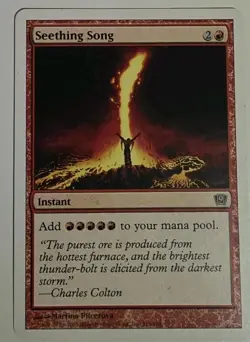 MTG Seething Song - 9th Edition (216/350)Magic:The Gathering LP - Image 1