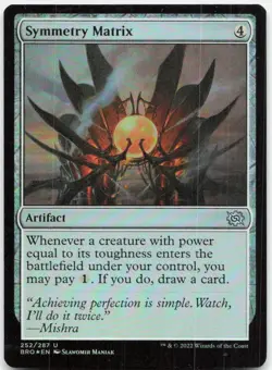 Symmetry Matrix 252 Uncommon The Brothers' War Magic: The Gathering Foil NM - Image 1
