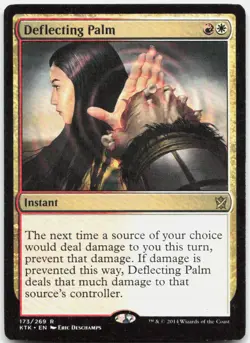 Deflecting Palm 173 Rare Khans of Tarkir Magic: The Gathering Lightly Played - Image 1