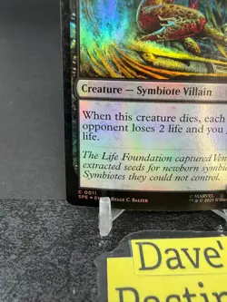 Symbiote Spawn C 0011 FOIL Marvel Spider-man Eternal Legal Near Mint Card Game - Image 5