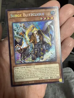 Surge Blitzclique CORI-EN011 Secret Rare Chaos Origins 1st Edition Yugioh NM - Image 1