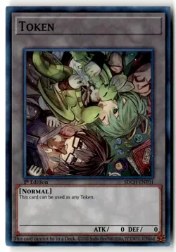 Token: Aussa and Wynn SDCH-ENT01 Structure Deck: Spirit Charmers Yu-Gi-Oh MP - Image 1