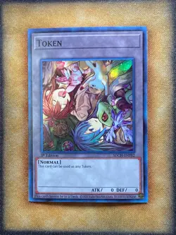 Yugioh Hiita & Eria Token SDCH-ENT02 Super Rare 1st Ed NM - Image 1