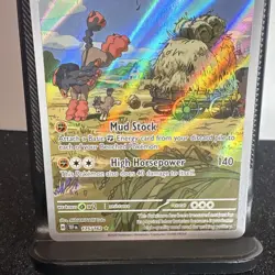 Pokemon TCG Mudsdale 175/162 SV05 Temporal Forces IR Holo Eng 2024 - Image 3