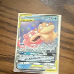 Pokemon TCG Slowpoke & Psyduck GX TAG TEAM Full Art 218/236 Holo UR ENG - Image 1