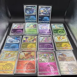 Pokemon Gem Pack Vol. 2 Eeveelutions Pokeballs & Misc Patterns LOT 26 cards - Image 2