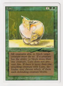 Signed Lure LP Revised Edition Artist Anson Maddocks 1994 WOTC MTG Magic Vintage - Image 1