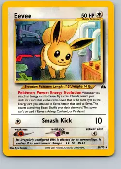 Eevee Unlimited Neo Discovery 38/75 2001 NM - Image 1