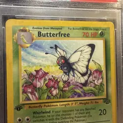 PSA 9 MINT 1st Edition Butterfree 1999 Jungle #33 - Image 3