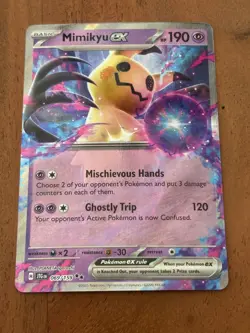 Pokemon TCG Mimikyu Ex 069/159 Journey Together Double Rare NM Card - Image 1