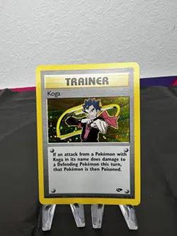 Pokemon TCG Koga Gym Challenge Trainer Holo Card 19/132 DA101934 - Image 1