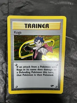 Pokemon TCG Koga Gym Challenge Trainer Holo Card 19/132 DA101934 - Image 2