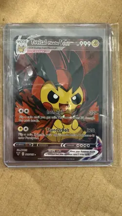 Pokemon Xerneas and Yveltal Legendary Pikachu VCOS Full Art Custom Card Set - Image 2