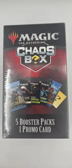 Magic the Gathering Chaos Box 5 Booster Cards and 1 Promo Card New Sealed - Image 1