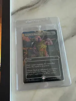 Swords to Plowshares Thanos Marvel Promo Foil Magic The Gathering Card With Mag - Image 2