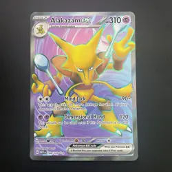 Alakazam EX 188/165 Ultra Rare Full Art Holo Card Scarlet & Violet 151 - Image 1