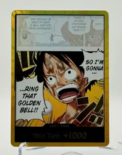 DON!! Card (Luffy) (Gold) Adventure on Kami's Island Foil - Image 1