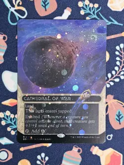 MTG Swirl 🌀 Cathedral of War (0096) Galaxy Foil Borderless Edge of Eternities - Image 1